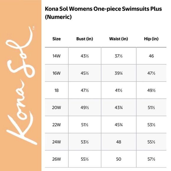 NWT Kona Sol One Piece Swimsuit Size 22W Brick Red Ruffle Strap Ruched Plus Size - Picture 15 of 16